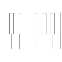 piano key octive border 001